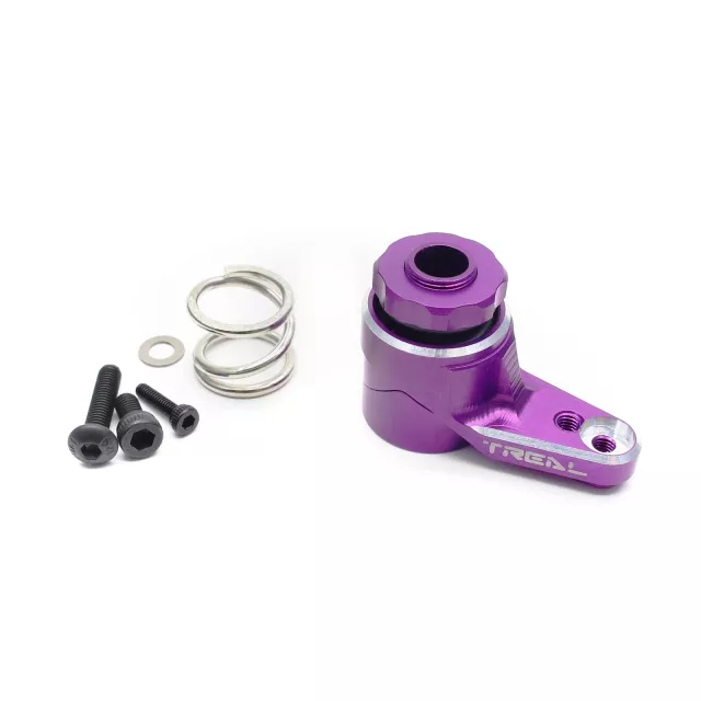 Treal Ryft Servo Saver Set 23T Aluminum 7075 for Axial RBX10 Ryft 1/10th RC Truck - Purple