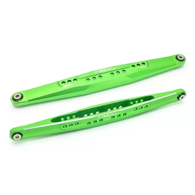 TREAL Aluminum 7075 Rear Lower Links Trailing Arms for 1/10 Losi Hammer Rey U4 - Green