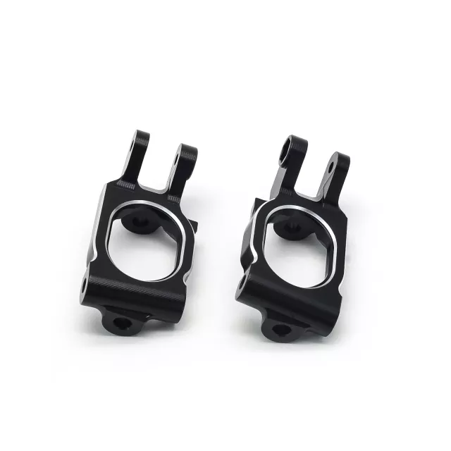 TREAL Alu# 7075 Front C Hubs Carriers (Left&Right) for 1/10 Losi HAMMER REY U4 - Black