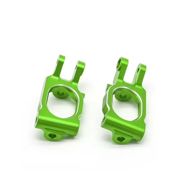 TREAL Alu# 7075 Front C Hubs Carriers (Left&Right) for 1/10 Losi HAMMER REY U4 - Green