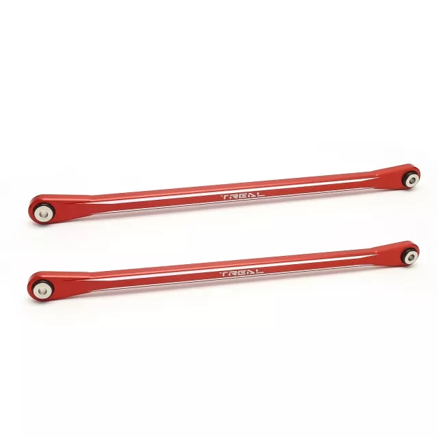 TREAL Aluminum 7075 Rear Upper Links Set for 1/10 Losi Hammer Rey U4 - Red