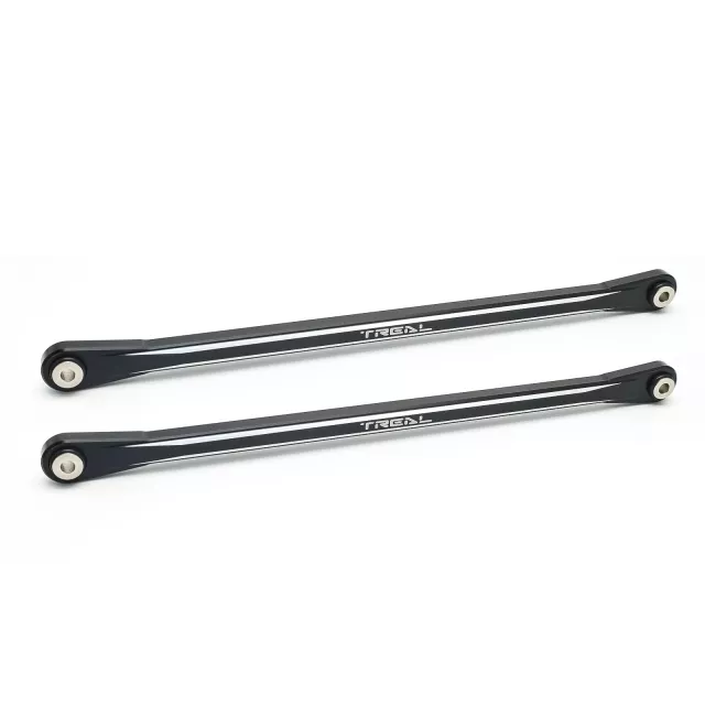 TREAL Aluminum 7075 Rear Upper Links Set for 1/10 Losi Hammer Rey U4 - Black