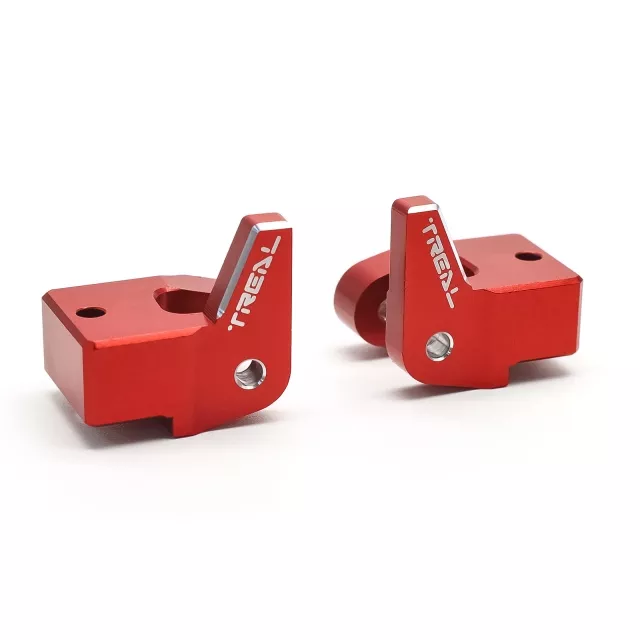 TREAL Aluminum 7075 Rear Lower Links Mount Set for Losi HAMMER REY 1/10 4WD Rock Racer - Red