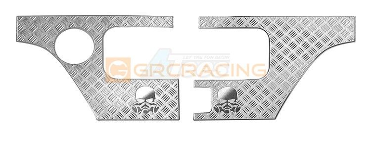 GRC Stainless Steel Tail Light Surround Guard for Axial SCX10 III - Silver