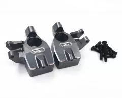 Treal Front Inner Portal Covers Steering Knuckles Aluminum 7075 for Axial Capra UTB/SCX10 III - Grey