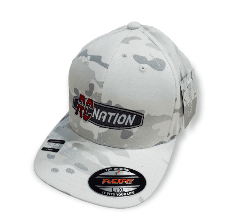 RC Nation Flex Fit Hat - White Camo