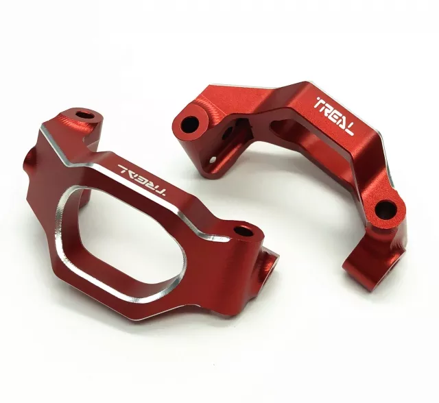 Treal Traxxas Maxx Front C hubs Carriers Aluminum 7075 (Red)