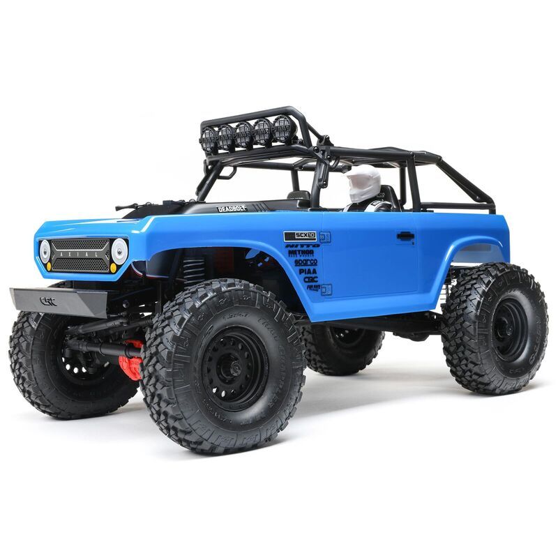 Axial - 1/10 SCX10 II Deadbolt 4WD Brushed RTR - Blue