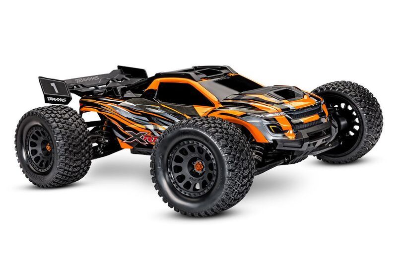 Traxxas XRT: Brushless Electric Race Truck with TQi Traxxas Link Enabled 2.4GHz Radio System, Velineon VXL-8s brushless ESC (fwd/rev),and Traxxas Stability Management (TSM) - Orange