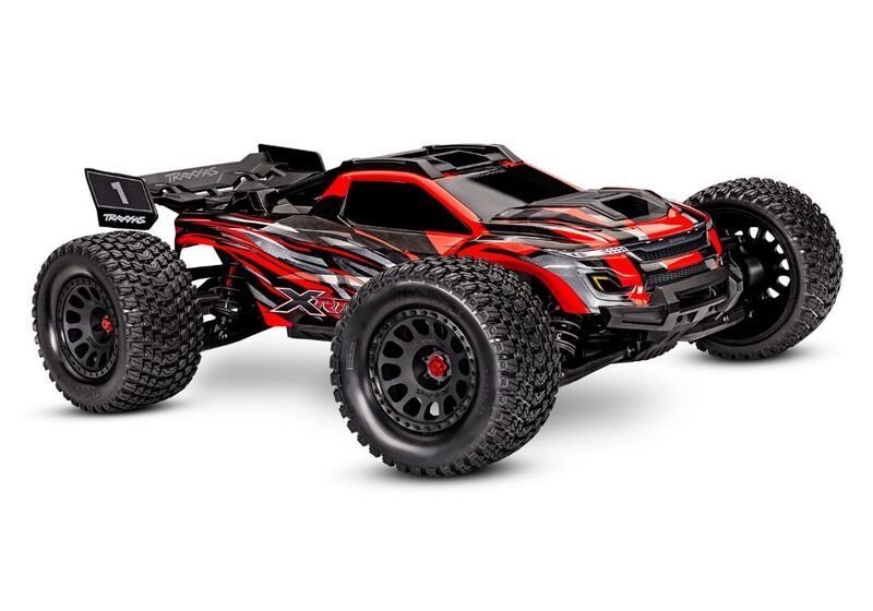 Traxxas XRT: Brushless Electric Race Truck with TQi Traxxas Link Enabled 2.4GHz Radio System, Velineon VXL-8s brushless ESC (fwd/rev),and Traxxas Stability Management (TSM) - Red