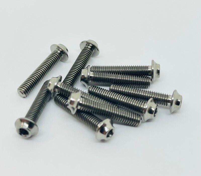 3mm x 15mm Titanium Button Head Screws (10)