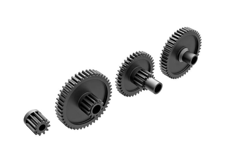 Traxxas Gear Set, Transmission, Low Range (Crawl) (40.3:1 Reduction Ratio)/ Pinion Gear, 11-Tooth