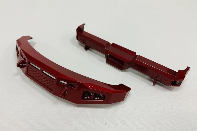 RED Candy Apple Bumper Set. (f/r, for F250 or F450)