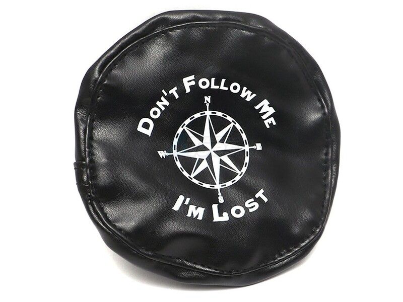 ATees Soft Faux Leather Tire Cover For 1.9 Crawler Tires - Do Not Follow Me
