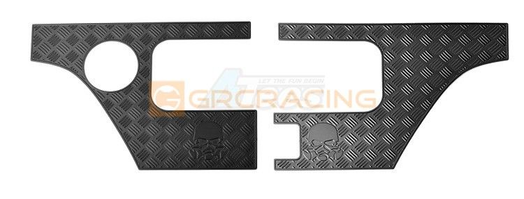 GRC Stainless Steel Tail Light Surround Guard for SCX10 III Wrangler Black for Axial SCX10 III