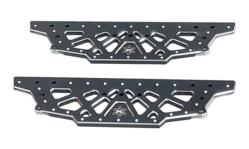 KAOS CNC Aluminum Chassis Plate for F250 or F450 Lifted Chassis, Black Anodized (2pcs)