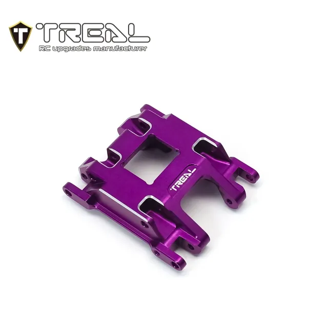 TREAL Aluminum 7075 Center Skid Plate CNC Machined Upgrdes for 1/18 TRX4M - Purple