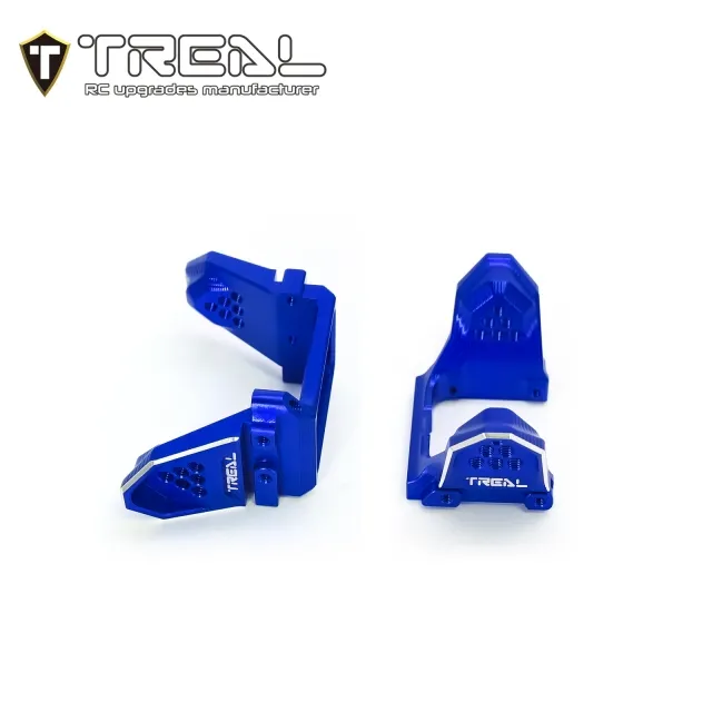 TREAL Aluminum 7075 Front & Rear Shock Mounts for TRX4M 1/18 Upgrades Parts - Blue