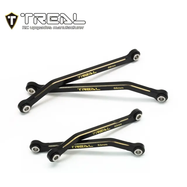 TREAL Brass High Clearance Links Set (4pcs) Chassis Lower Links Compatible with TRX4M 1/18 RC Crawler