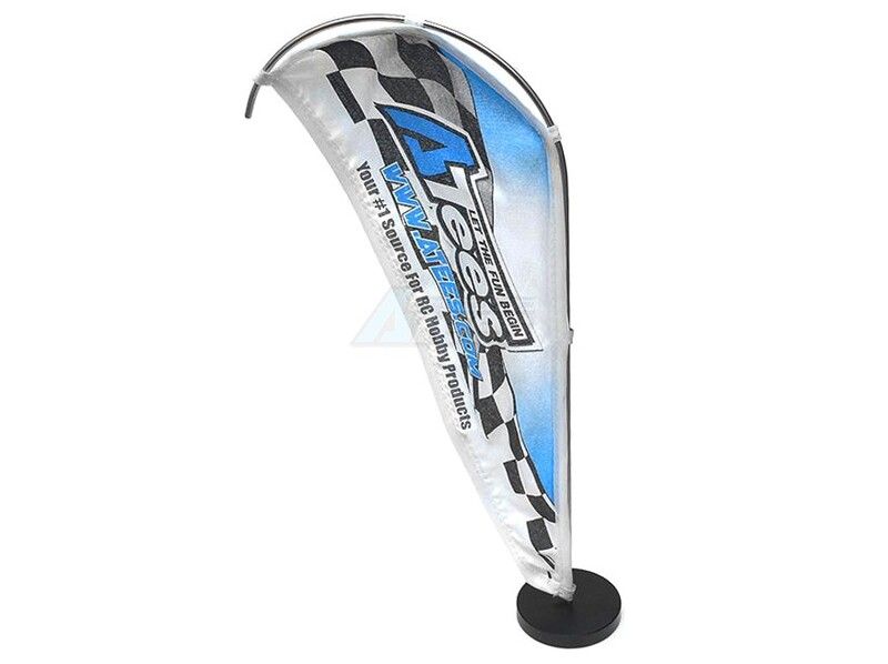 Scale Accessories - ATees Racing Curved Banner Flag 30x13 cm