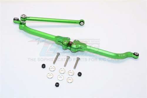 GPM Racing Aluminium Adjustable Steering Link - 2Pcs Set (For Rr10 Bomber Wraith Smt10 Monster Jam Ax90055 Ax90057) Green for Axial SMT10™ Grave Digger Monster Jam Truck
