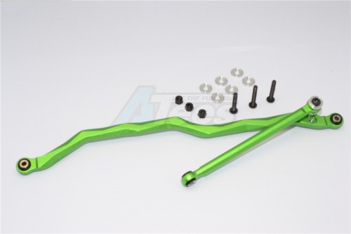 GPM Racing Aluminium Steering Link - 2Pcs Set (For Wraith / Wraith Ax90045) Green for Axial Wraith