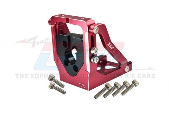 GPM Aluminum 7075-T6 Quick Release Motor Base - For TRAXXAS XRT 8S - Red