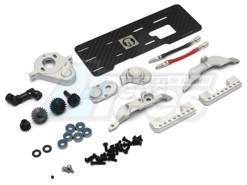 GRC Front Motor Conversion Kit w/ Aluminum Gearbox for Traxxas TRX-4