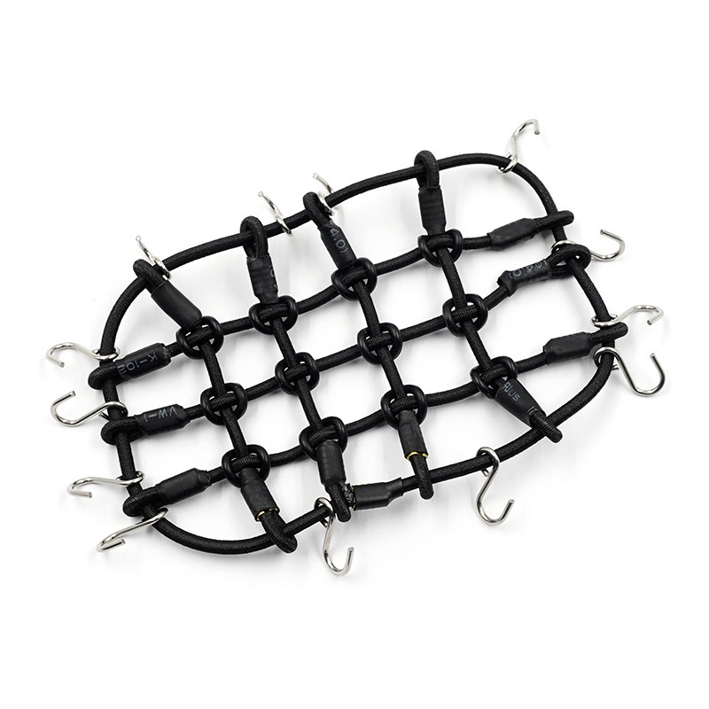 SCALE ACCESSORY LUGGAGE NET 65MM X 105 MM FOR 1/18 RC - BLACK