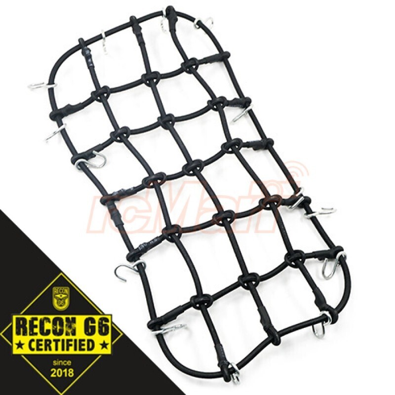 1/10 RC CRAWLER SCALE ACCESSORY LUGGAGE NET 200MM X 110MM BLACK 'G6 CERTIFIED'