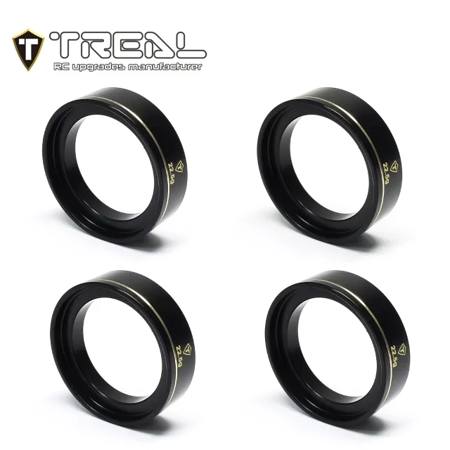 TREAL 1.0 Brass Wheel Rings Weight Internal Beadlock Ring Clamp Ring for 1/18 TRX4M