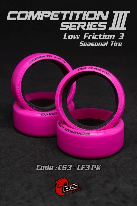 DS RACING – COMPETITION SERIES III LF-3 TIRES 4 PIECES – (PINK)