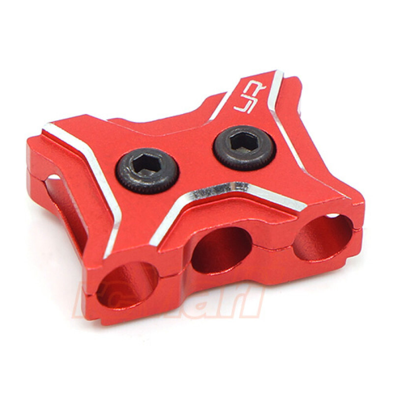 YEAH RACING – ALUMINUM CASE 12-14 GAUGE WIRE GUARD CLAMP TYPE A – (RED)