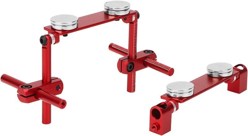 Magnetic RC Car Body Mount Kit, Lightweight Adjustable Body Mount - Red