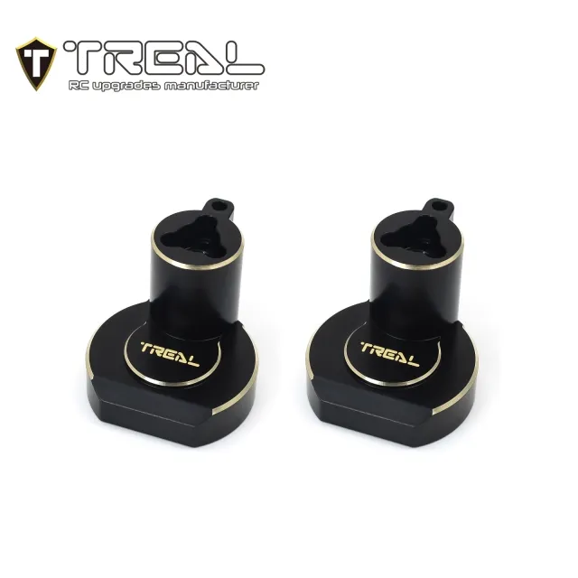 TREAL Brass Rear Hubs, Inner Portal Housing Set(2)Heavy Weight Upgrades for Redcat GEN9 and Ascent Crawler
