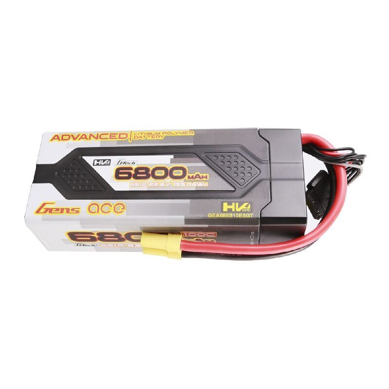 Gens ace G-tech Advanced 6800mAh 22.8 V 100C 6S1P HardCase Lipo Battery Pack 61# with EC5