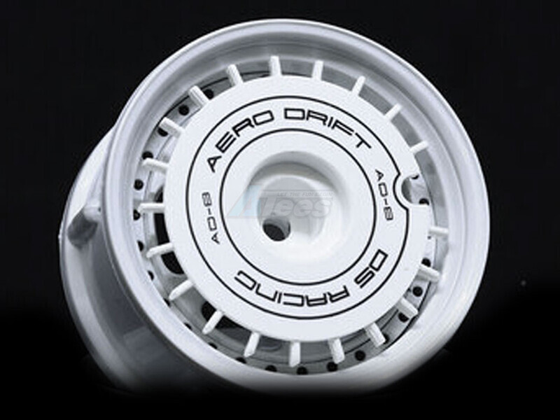 DS Racing Aero Drift Wheel Cover for Drift Element Wheel / Design: Flat / Color: White