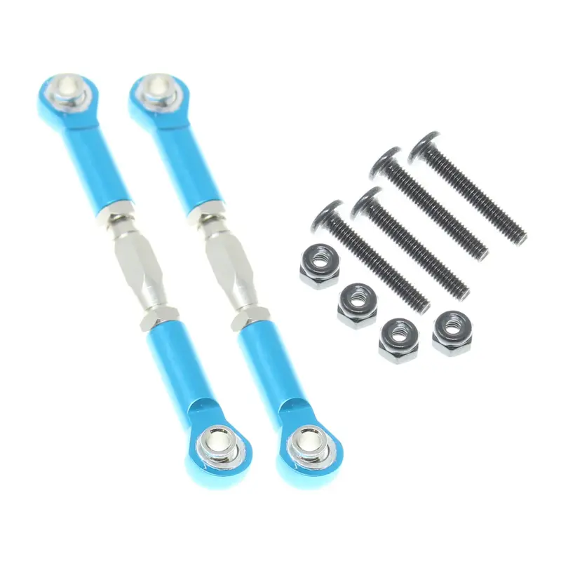 4x36mm Steel Turnbuckles W/ Aluminum Rod Ends (Blue) (2pcs)