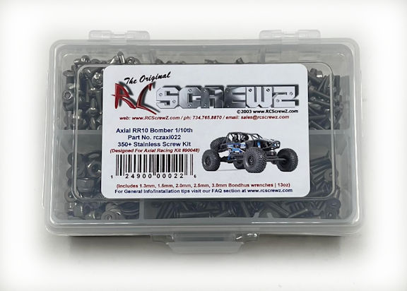 Axial Racing RR10 Bomber Crawler (#90048) Stainless Steel Screw Kit