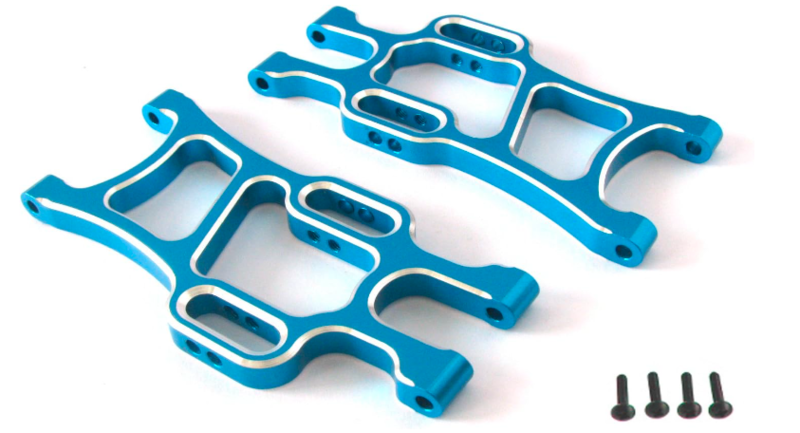 Aluminum Rear Lower Suspension Arms L/R (Blue) (1pr)