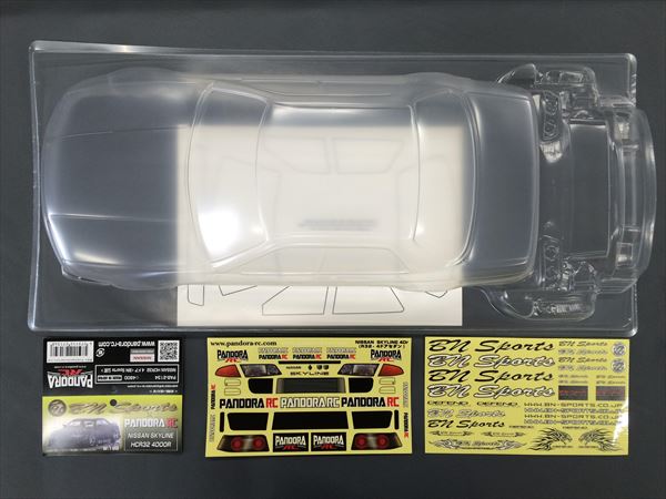 Pandora RC – Nissan Skyline HCR32 4 Doors BN Sports Body Shell – (Clear)