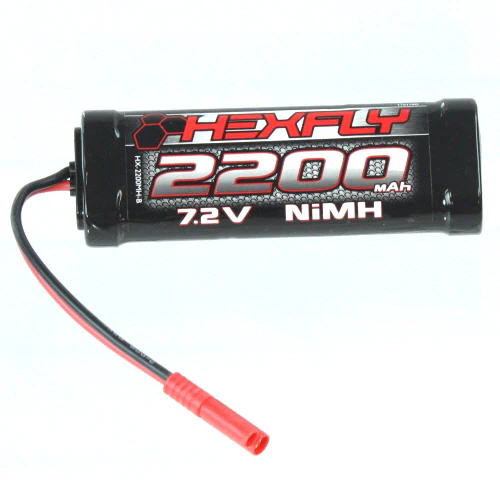 HexFly 6 cell 7.2V 2200mAh NiMH Battery(Banana Connector)(1pc)