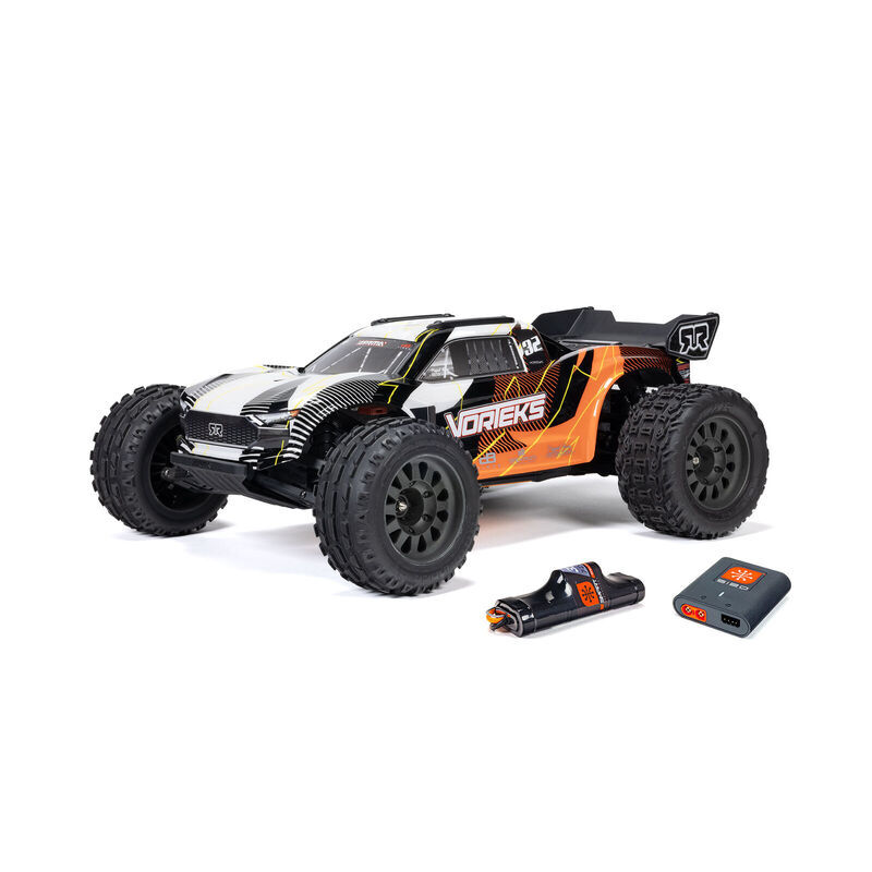 1/10 VORTEKS MEGA 550 2WD Stadium Truck RTR with Battery & Charger, Orange