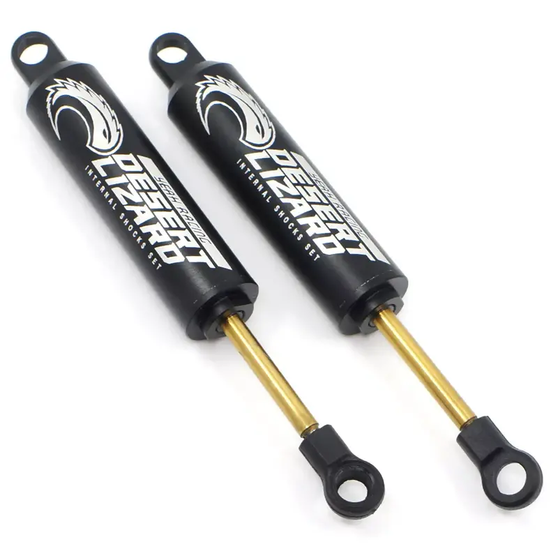 110MM DESERT LIZARD TWO STAGE INTERNAL SPRING DAMPER PAIR BLACK FOR CRAWLER