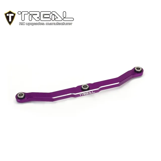 TREAL TRX-4M Front Steering Link, Aluminum 7075 CNC Machined Upgrades for 1/18 TRX4M TRX4MT - Purple