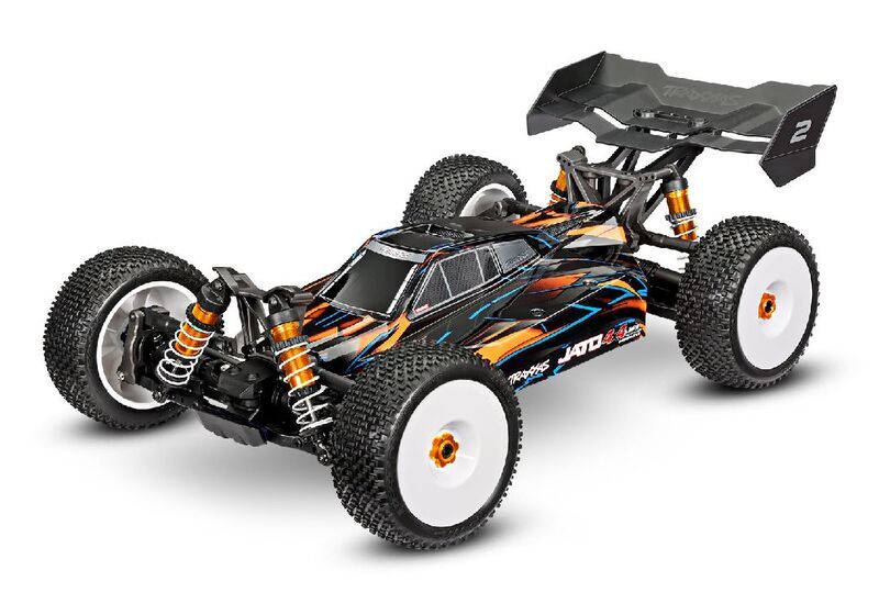 Traxxas Jato 4x4 VXL 1/8 Scale w/ Clipless Body - Orange