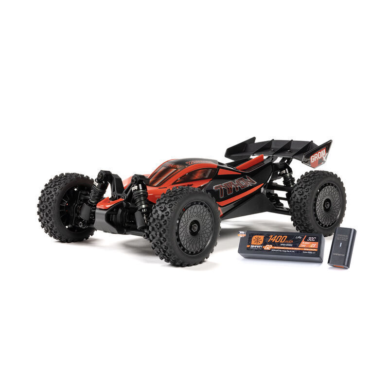 TYPHON GROM 223S BLX Brushless 4X4 Small Scale Buggy RTR with DSC (Battery & Charger included),Red