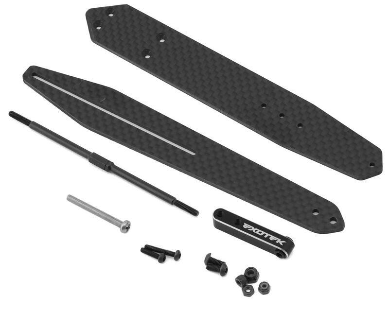 Exotek Losi Mini Drag Carbon Fiber Wheelie Bar Set