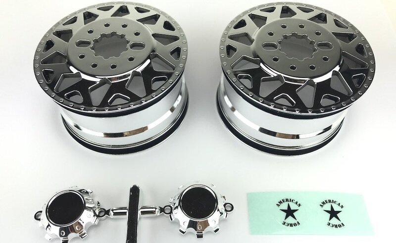 F450 SD American Force H01 CONTRA Wheel (Chrome, w/cap) DL-Series, 2pcs