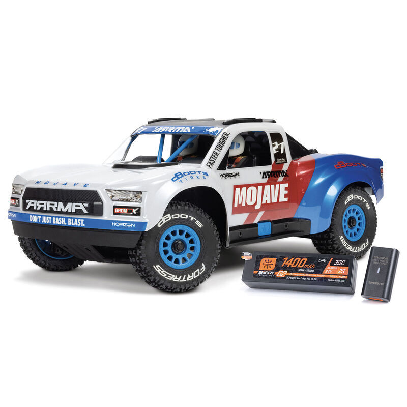 MOJAVE GROM 223S BLX Brushless 4X4 Small Scale Desert Truck RTR with DSC (Battery & Charger included) - White